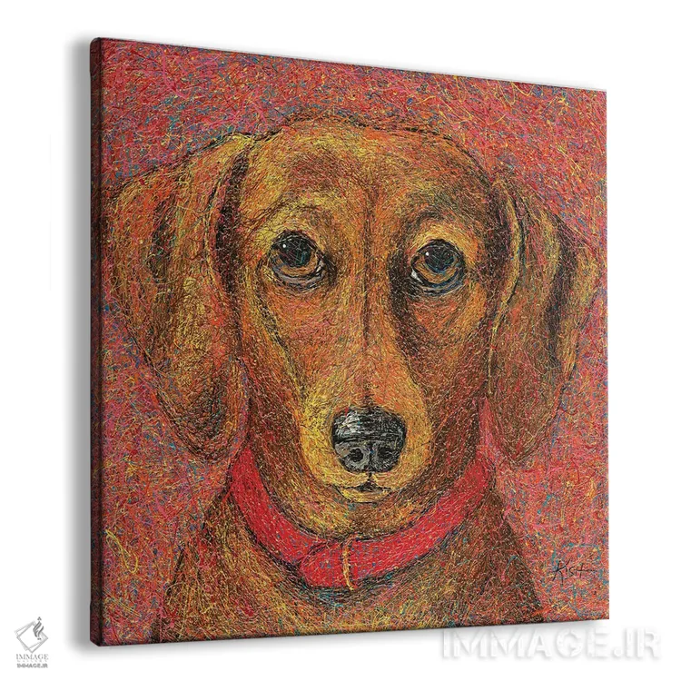 تابلو داشهاند قطرهای (به سبک Drip Art) اثر گرچن کیش سرانو - نمای پرسپکتیو محصول