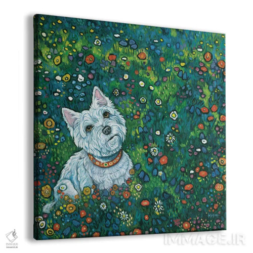 تابلو وستی در باغ کلیمت (الهام از نقاشی کلیمت) اثر گرچن کیش سرانو - نمای پرسپکتیو محصول