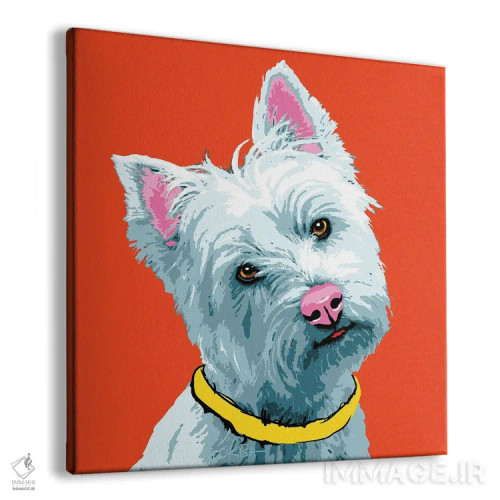 تابلو وِستی نارنجی ووفهول اثر گرچن کیش سرانو - نمای پرسپکتیو محصول