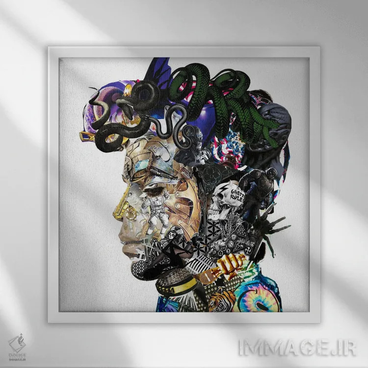 تابلو هنرمند اثر گلیل - نمای قابدار سفید