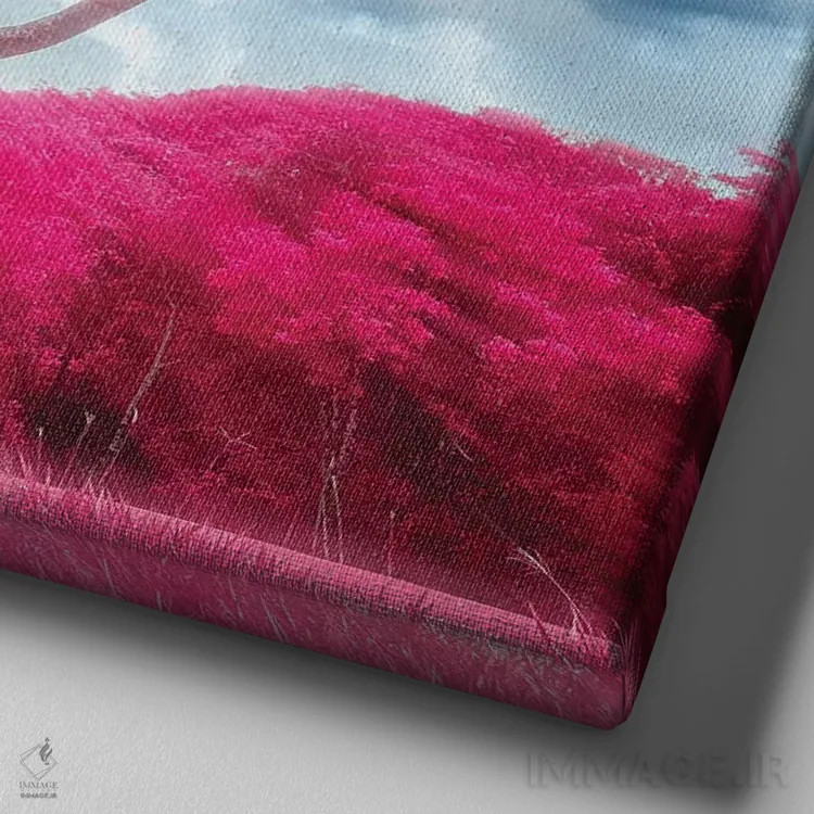 تابلو سُپر کوچک (درخت) اثر گلاوکو منهالی - نمای نزدیک بافت بوم