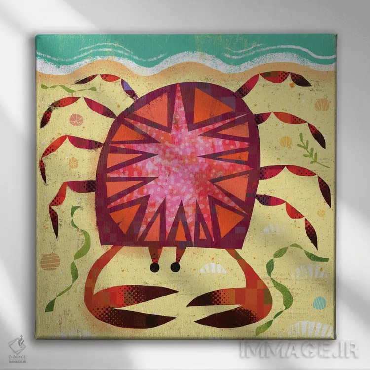 تابلو خرچنگ اثر گارث لوکاس - نمای روبهرو روی دیوار