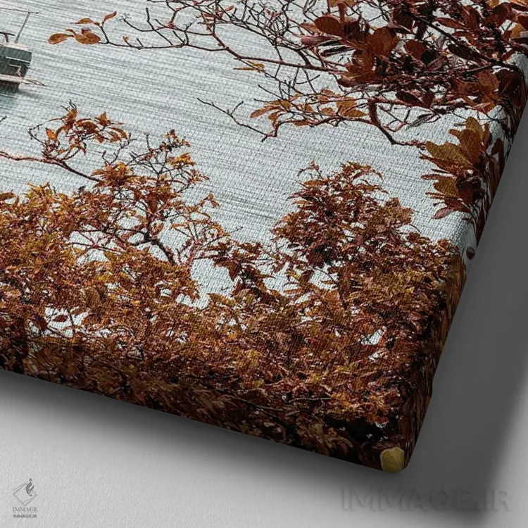 تابلو کودکی ریشهدار (فرانسه) اثر گلاوکو منهالی - نمای نزدیک بافت بوم