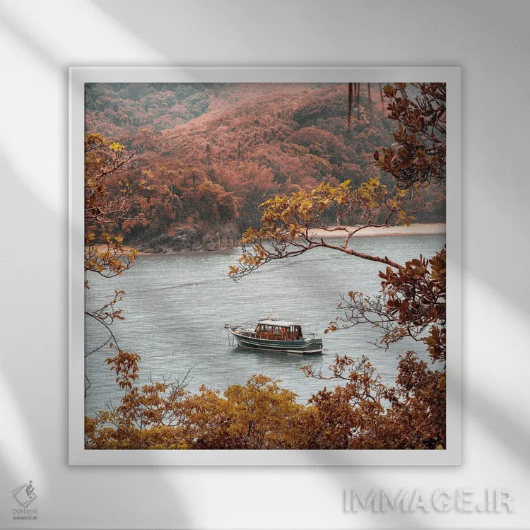 تابلو کودکی ریشهدار (فرانسه) اثر گلاوکو منهالی - نمای قابدار سفید