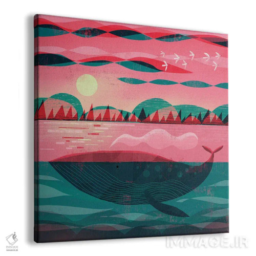 تابلو نهنگ صبح زود اثر گارث لوکاس - نمای پرسپکتیو محصول