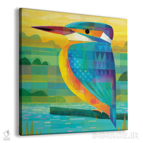 تابلو شاهماهیخور (پرنده) اثر گارث لوکاس - نمای پرسپکتیو محصول