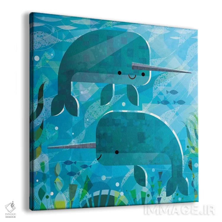 تابلو ناروالها اثر گارث لوکاس - نمای پرسپکتیو محصول