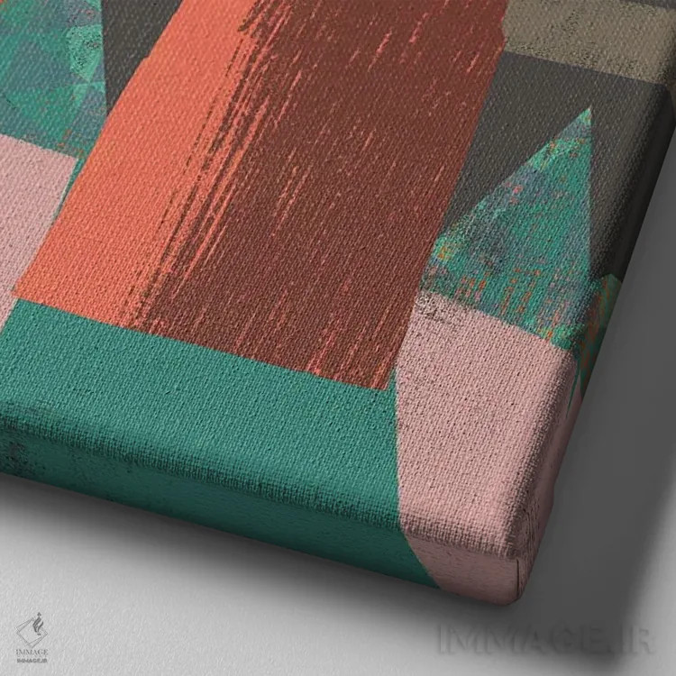 تابلو جغد در حال پرواز اثر گارث لوکاس - نمای نزدیک بافت بوم