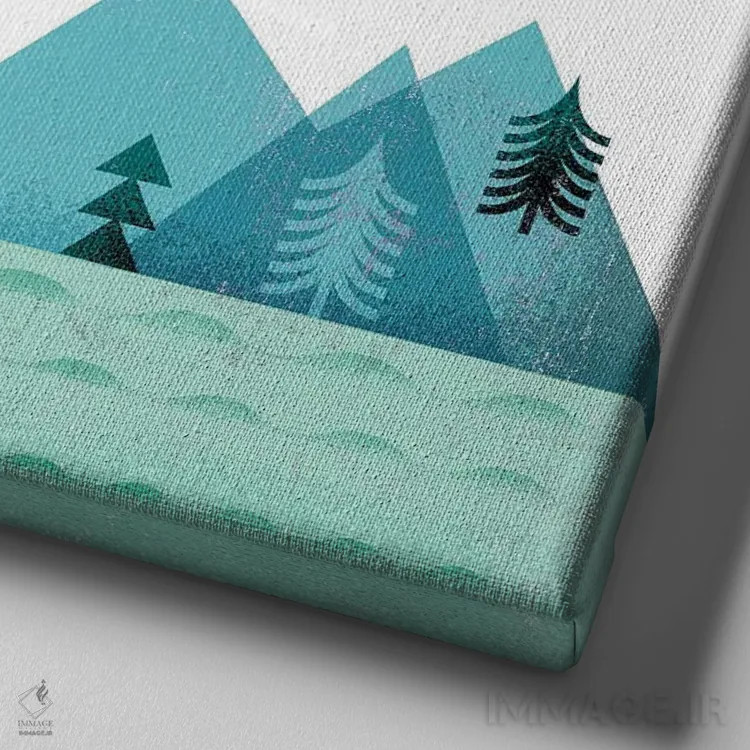 تابلو عقاب ماهیگیر اثر گارث لوکاس - نمای نزدیک بافت بوم