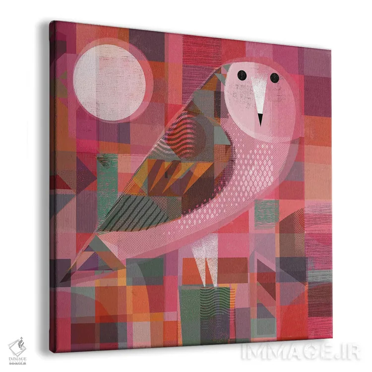 تابلو جغد قرمز اثر گارث لوکاس - نمای پرسپکتیو محصول