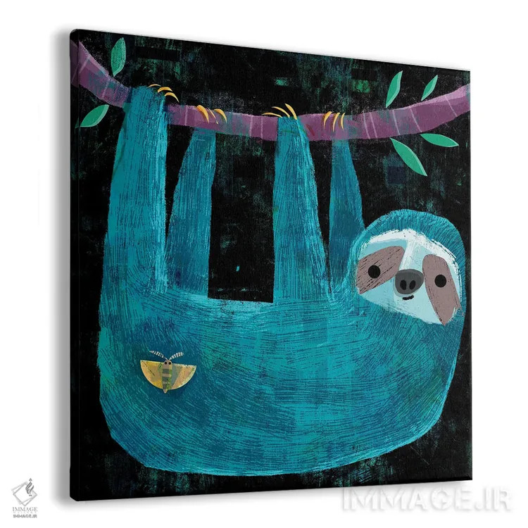 تابلو تنبل و پروانه شب (شبپره) اثر گارث لوکاس - نمای پرسپکتیو محصول