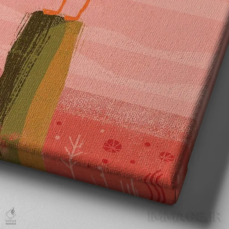 تابلو سه مرغ دریایی اثر گارث لوکاس - نمای نزدیک بافت بوم