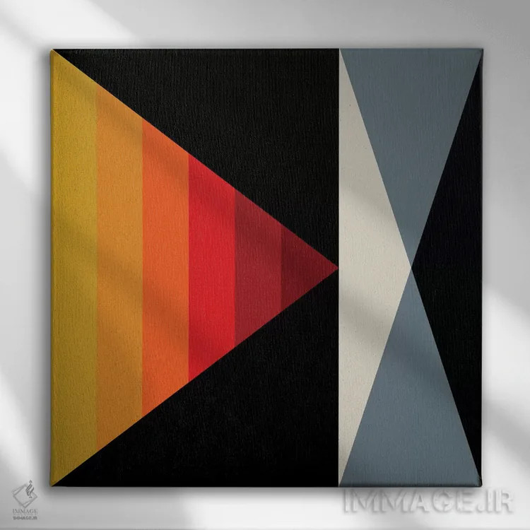 تابلو زاویهها ۱ اثر گرگ مابلی - نمای روبهرو روی دیوار