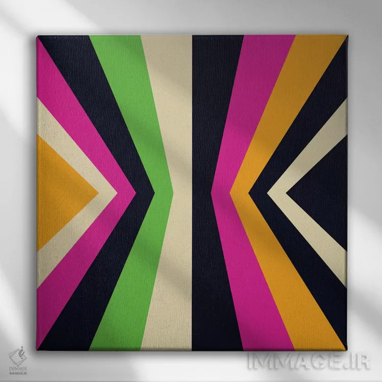 تابلو همگرا ۲ اثر گرگ مابلی - نمای روبهرو روی دیوار