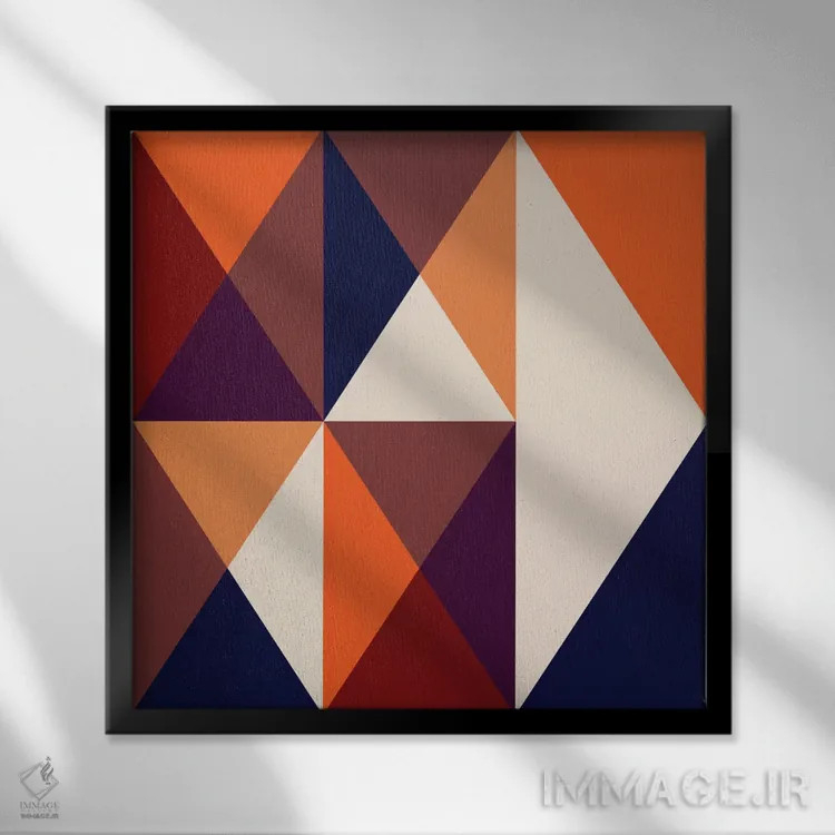 تابلو کریستال ۱ اثر گرگ مابلی - نمای قابدار مشکی