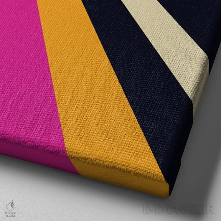 تابلو همگرا ۲ اثر گرگ مابلی - نمای نزدیک بافت بوم