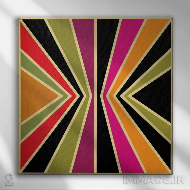 تابلو همگرا ۱ اثر گرگ مابلی - نمای روبهرو روی دیوار