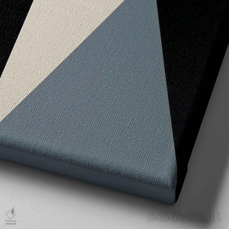 تابلو زاویهها ۱ اثر گرگ مابلی - نمای نزدیک بافت بوم