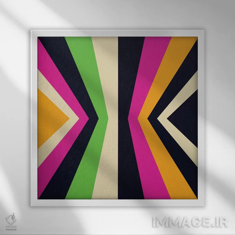 تابلو همگرا ۲ اثر گرگ مابلی - نمای قابدار سفید