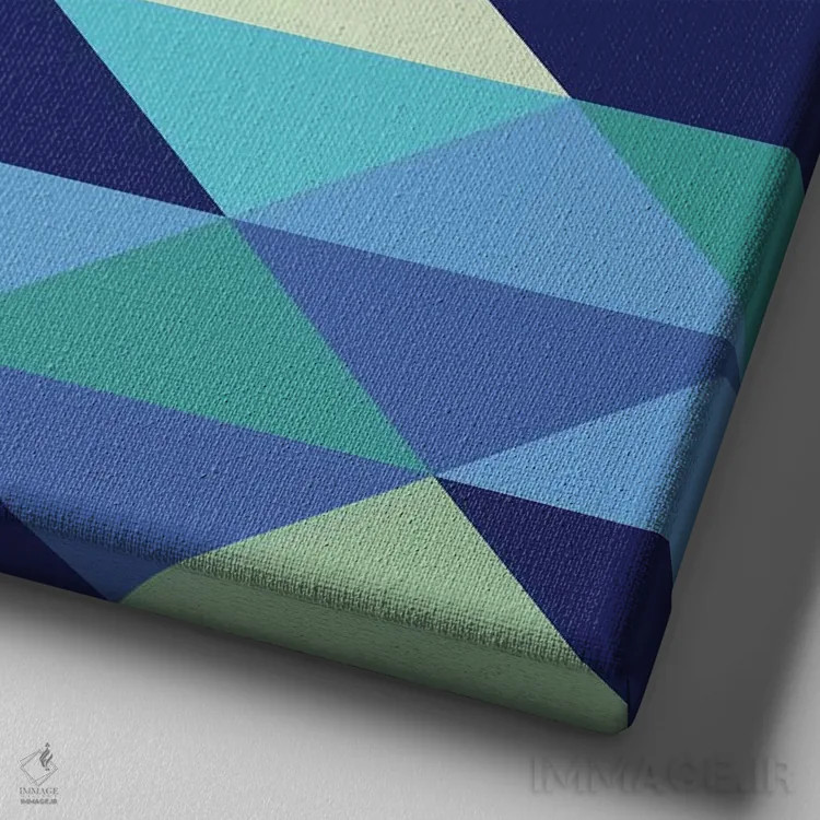 تابلو کریستال ۱ (اقیانوس) اثر گرگ مابلی - نمای نزدیک بافت بوم