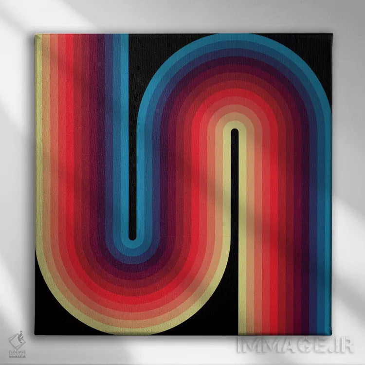 تابلو روانِ تیره ۱ اثر گرگ مابلی - نمای روبهرو روی دیوار