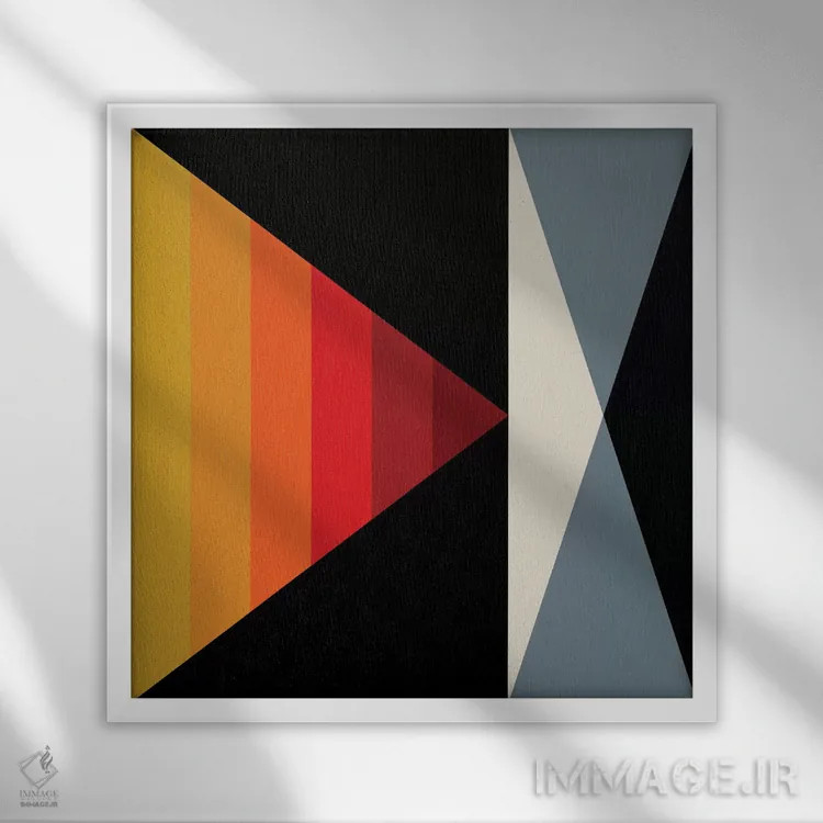 تابلو زاویهها ۱ اثر گرگ مابلی - نمای قابدار سفید