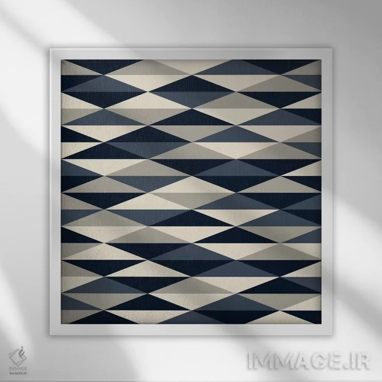 تابلو مونو ۱ (تکرنگ) اثر گرگ مابلی - نمای قابدار سفید