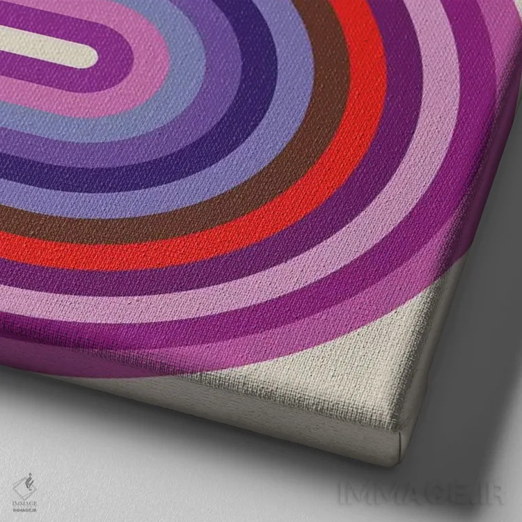 تابلو شیرینی روان ۲ اثر گرگ مابلی - نمای نزدیک بافت بوم