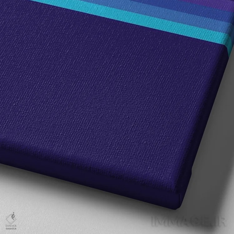 تابلو روانِ خنک ۳ اثر گرگ مابلی - نمای نزدیک بافت بوم