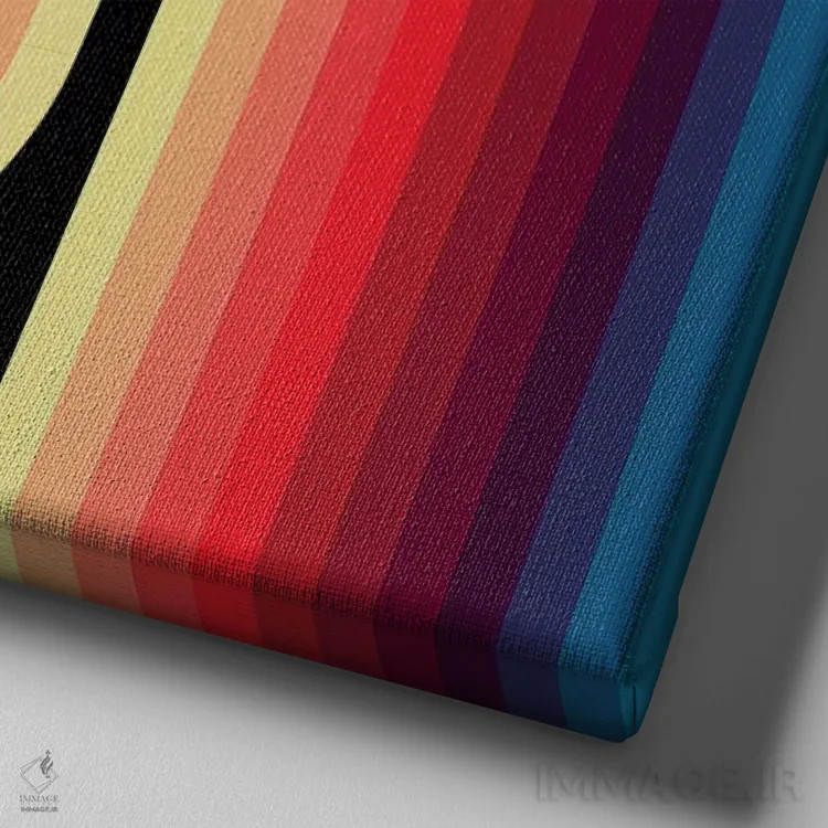 تابلو روانِ تیره ۱ اثر گرگ مابلی - نمای نزدیک بافت بوم