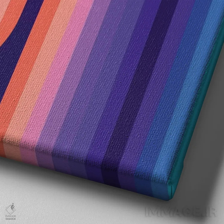 تابلو روانِ خنک ۱ اثر گرگ مابلی - نمای نزدیک بافت بوم