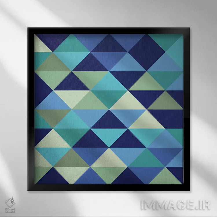 تابلو کریستال ۱ (اقیانوس) اثر گرگ مابلی - نمای قابدار مشکی