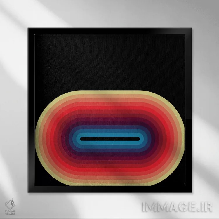 تابلو روانِ تیره ۲ اثر گرگ مابلی - نمای قابدار مشکی