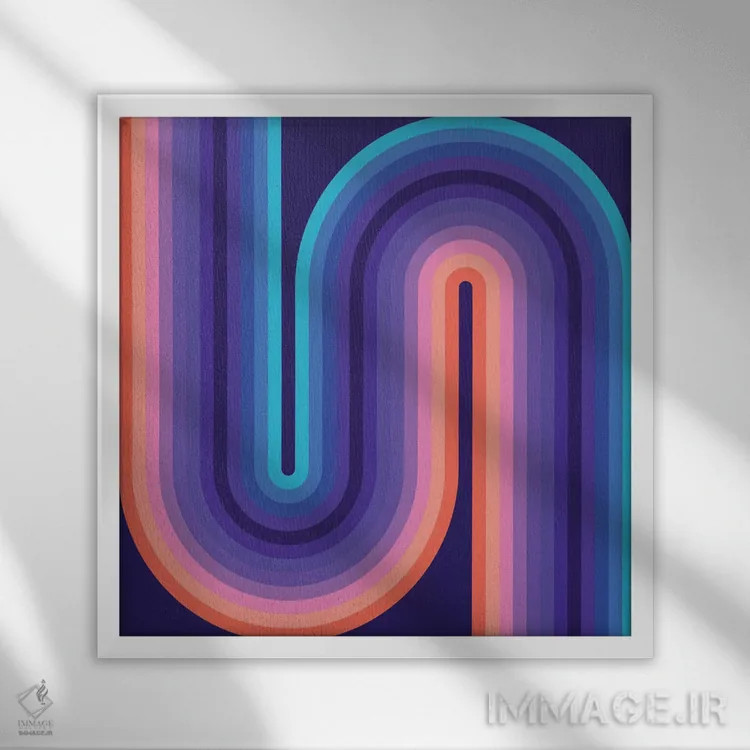 تابلو روانِ خنک ۱ اثر گرگ مابلی - نمای قابدار سفید