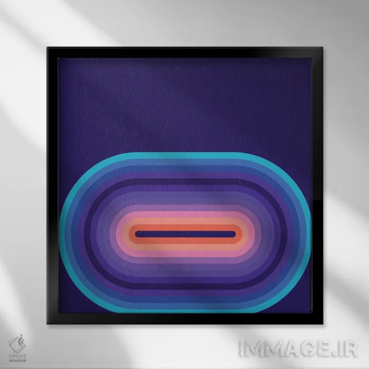 تابلو روانِ خنک ۲ اثر گرگ مابلی - نمای قابدار مشکی