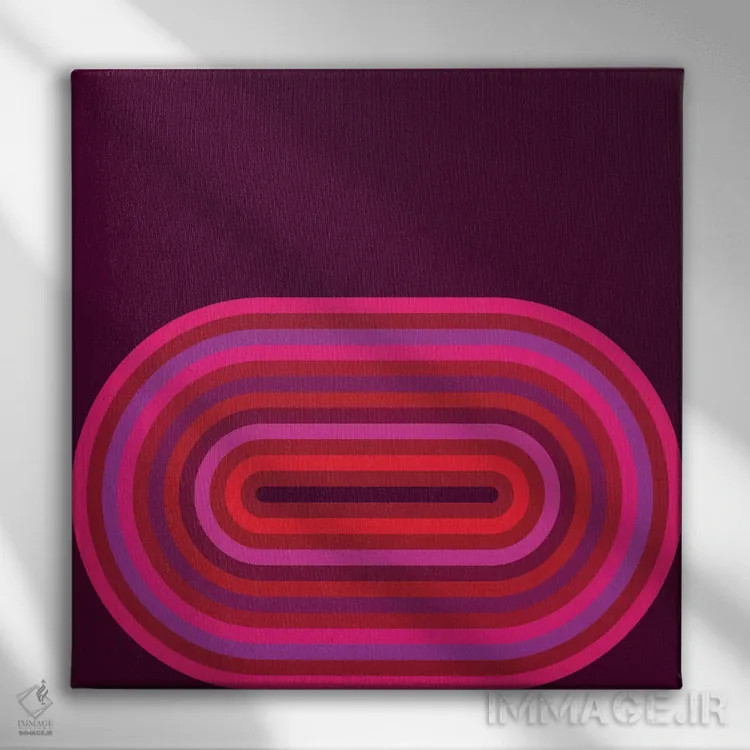 تابلو روانِ داغ ۲ اثر گرگ مابلی - نمای روبهرو روی دیوار