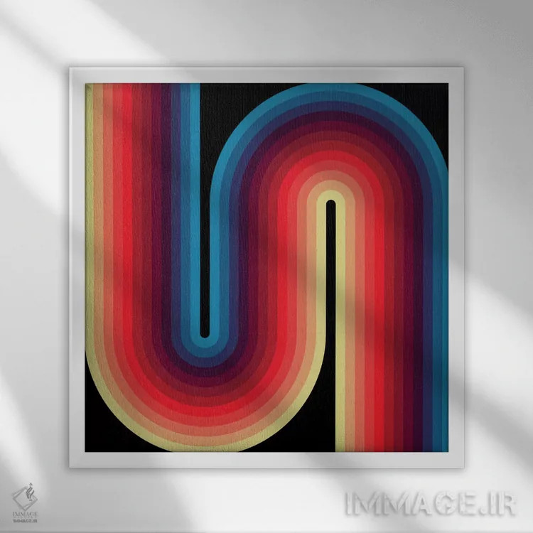 تابلو روانِ تیره ۱ اثر گرگ مابلی - نمای قابدار سفید