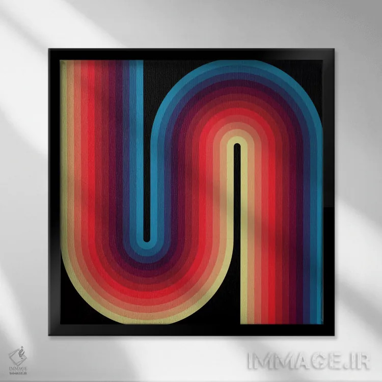 تابلو روانِ تیره ۱ اثر گرگ مابلی - نمای قابدار مشکی