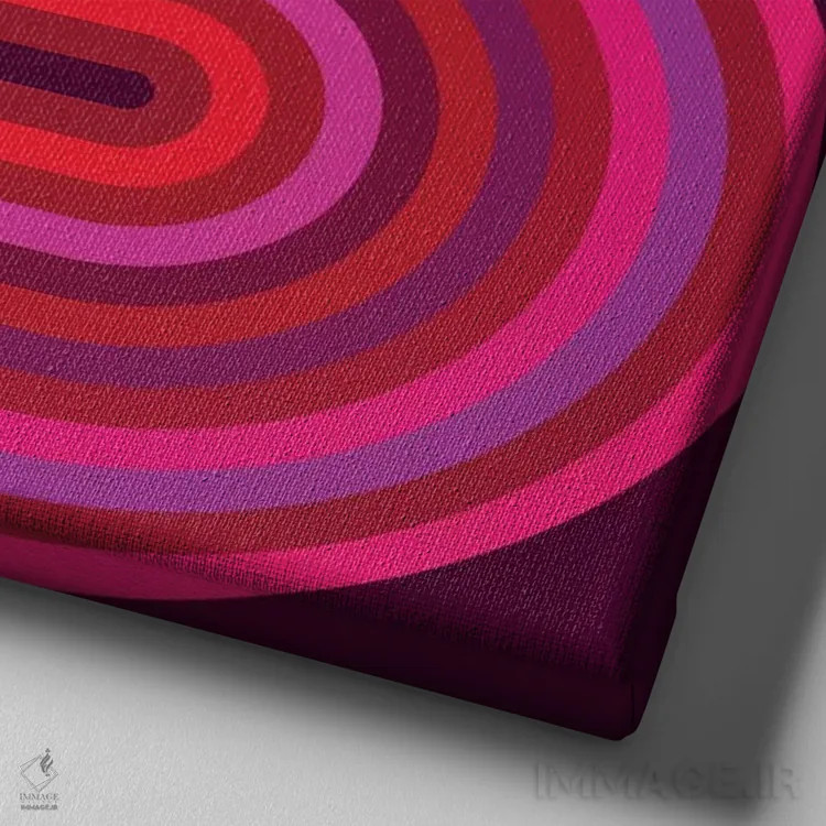 تابلو روانِ داغ ۲ اثر گرگ مابلی - نمای نزدیک بافت بوم