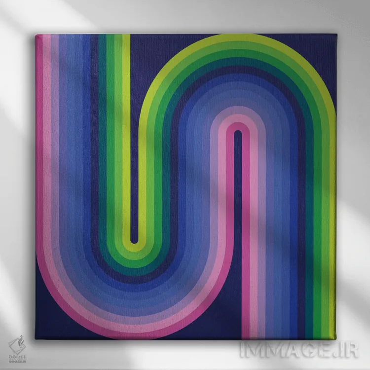 تابلو روانِ نئونی ۱ اثر گرگ مابلی - نمای روبهرو روی دیوار