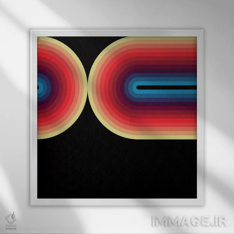 تابلو روانِ تیره ۳ اثر گرگ مابلی - نمای قابدار سفید