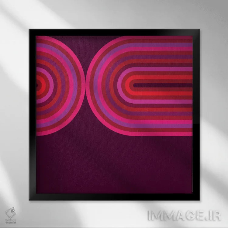 تابلو روانِ داغ ۳ اثر گرگ مابلی - نمای قابدار مشکی