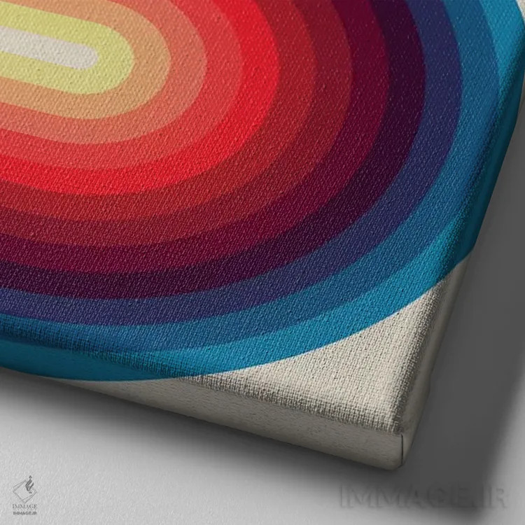 تابلو روانِ روشن ۲ اثر گرگ مابلی - نمای نزدیک بافت بوم