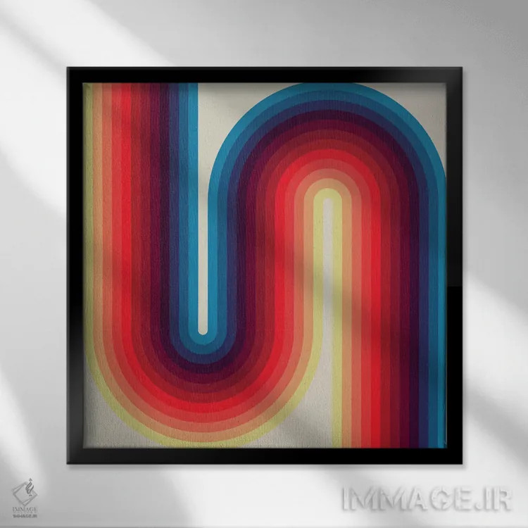 تابلو روانِ روشن ۱ اثر گرگ مابلی - نمای قابدار مشکی