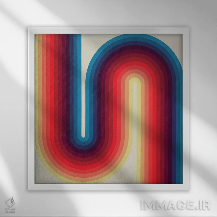 تابلو روانِ روشن ۱ اثر گرگ مابلی - نمای قابدار سفید