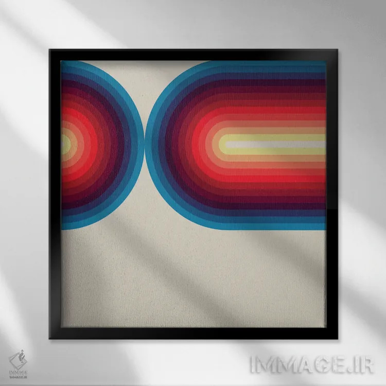 تابلو روانِ روشن ۳ اثر گرگ مابلی - نمای قابدار مشکی