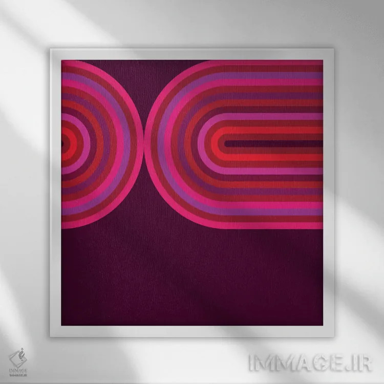 تابلو روانِ داغ ۳ اثر گرگ مابلی - نمای قابدار سفید