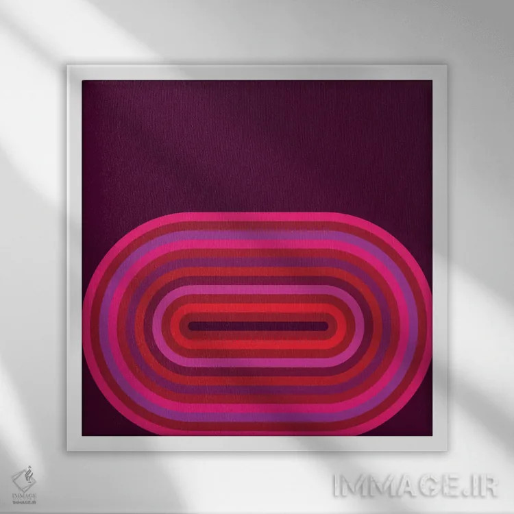 تابلو روانِ داغ ۲ اثر گرگ مابلی - نمای قابدار سفید