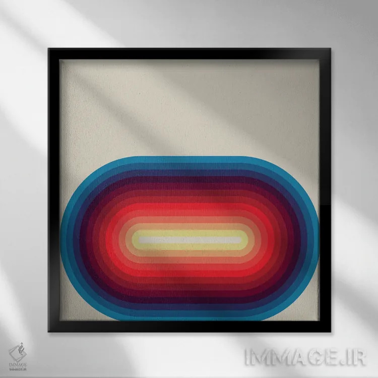 تابلو روانِ روشن ۲ اثر گرگ مابلی - نمای قابدار مشکی