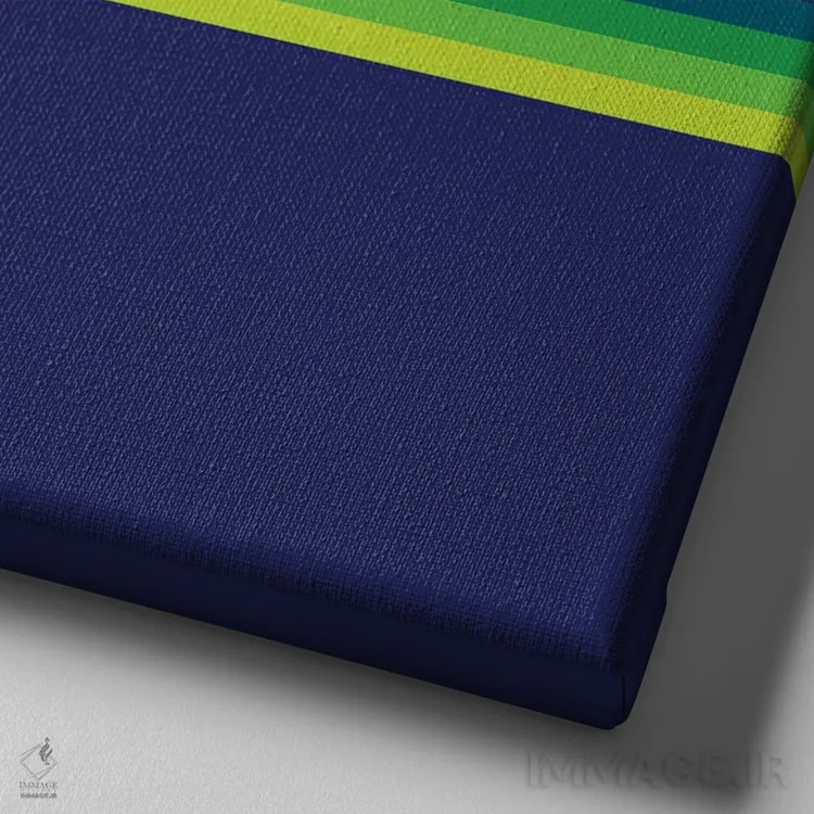 تابلو جریان نئون ۳ اثر گرگ مابلی - نمای نزدیک بافت بوم